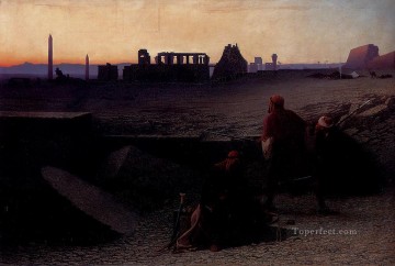 Ruinas De Tebas Orientalista Árabe Charles Theodore Frere Pinturas al óleo